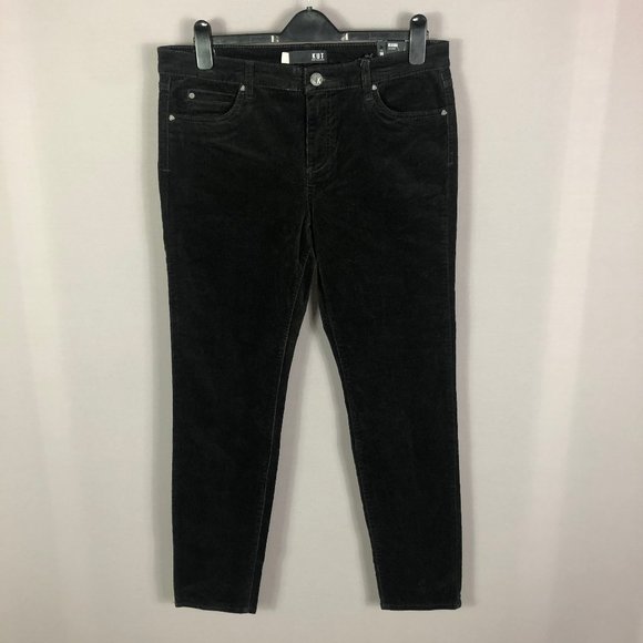 Kut from the Kloth Diana Corduroy Relaxed Fit Skinny Jeans In Pebble Siz… - Picture 3 of 14